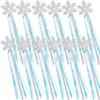 Gejoy Winter Snowflake Wand Silver Snowflake Magic Wand Winter Flake Theme Winter Wand Princess(12 Pcs) view 1