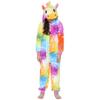 A2Z Kids Girls Unicorn Rainbow Onesie Extra Soft Fluffy Stars Print Xmas Costume view 1