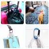 sansheng 4 Pack Large Carabiner 5.5" D Style Click and Carry Bag Carrier Stroller Hooks(Light Blue and Rose red) view 4
