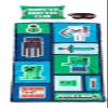 Minecraft Creeper 3 Piece Sleepover Set - Cozy & Warm Slumber Bag with Pillow & Eye Mask (Official Minecraft Product) view 1