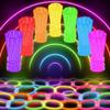 100 Ultra Bright Glow Sticks Bulk Party Pack - Halloween Glow in the Dark Party Supplies Pack - 8" Glowsticks Party Favors with Bracelets and Necklaces view 1