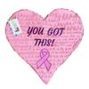 Heart Shaped Breast Cancer Awareness Pinata, Pink You Got This Support Message, Pink Ribbon Heart Pinata for Motivational and Survivor Celebrations, Encouragement Events, Breast Cancer Support Party view 1