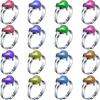 Hicarer 16 Pcs Adjustable Mood Rings Mixed Color Heart Shape Changing Mood Rings for Girls Boys Kids Emotion Feeling Finger Accessories Costume Props Children's Day Birthday Party Favors view 1
