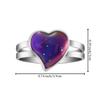 Hicarer 16 Pcs Adjustable Mood Rings Mixed Color Heart Shape Changing Mood Rings for Girls Boys Kids Emotion Feeling Finger Accessories Costume Props Children's Day Birthday Party Favors view 3