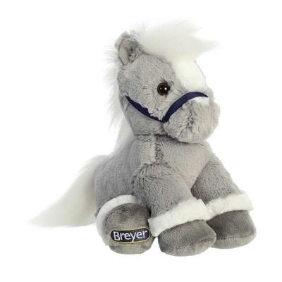 Aurora Exquisite Breyer Horse Stuffed Animal - Realistic Detailing - Imaginative Play - Grey 11 Inches