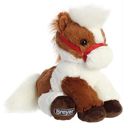 Aurora Exquisite Breyer Pinto Horse Stuffed Animal - Realistic Detailing - Imaginative Play - Brown 11 Inches