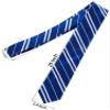 Angel Kiss Wizard Cosplay Tie for Halloween Christmas Birthday Dress Up Themed Party Magic Costume Accessory, Unisex Cosplay Striped Necktie for Adults &Teens Daily Use - Blue view 3