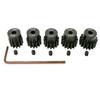 32P Hardened Pinion Gear Set 1/8 inch Hole 12T 13T 14T 15T 16T with Hex Key (Compatible with 0.8 Metric Pitch) view 1
