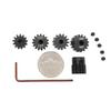 32P Hardened Pinion Gear Set 1/8 inch Hole 12T 13T 14T 15T 16T with Hex Key (Compatible with 0.8 Metric Pitch) view 4