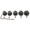 32P Hardened Pinion Gear Set 1/8 inch Hole 17T 18T 19T 20T 21T with Hex Key (Compatible with 0.8 Metric Pitch) view 1
