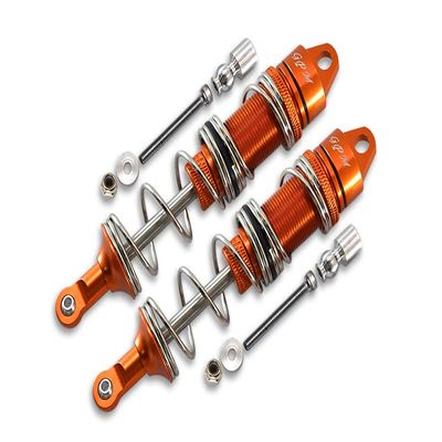 Aluminum Front Double Section Spring Dampers 115mm for Arrma 1:8 KRATON 6S / Outcast 6S / Notorious 6S / KRATON 6S V5 / Notorious 6S V5 Upgrade Parts - 1Pr Set Orange