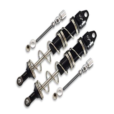 Aluminum Rear Double Section Spring Dampers 135mm for Arrma 1:8 KRATON 6S / Outcast 6S / Notorious 6S / KRATON 6S V5 / Notorious 6S V5 Upgrades - 1Pr Set Black