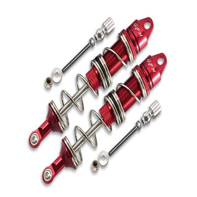 Aluminum Rear Double Section Spring Dampers 135mm for Arrma 1:8 KRATON 6S / Outcast 6S / Notorious 6S / KRATON 6S V5 / Notorious 6S V5 Upgrades - 1Pr Set Red