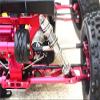 Aluminum Rear Double Section Spring Dampers 135mm for Arrma 1:8 KRATON 6S / Outcast 6S / Notorious 6S / KRATON 6S V5 / Notorious 6S V5 Upgrades - 1Pr Set Red view 3
