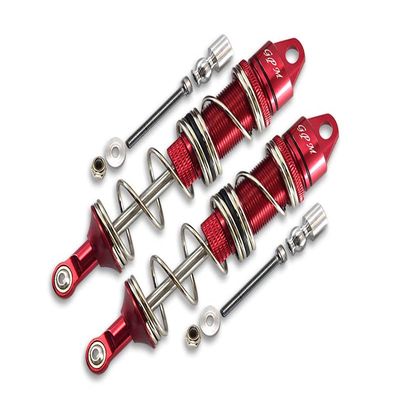 Aluminum Front Double Section Spring Dampers 115mm for Arrma 1:8 KRATON 6S / Outcast 6S / Notorious 6S / KRATON 6S V5 / Notorious 6S V5 Upgrade Parts - 1Pr Set Red