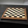 21" Players Choice Ebony & Maple Wood Chess Board with Notations - 55 mm Square - Matt Finish view 2
