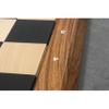 21" Players Choice Ebony & Maple Wood Chess Board with Notations - 55 mm Square - Matt Finish view 3