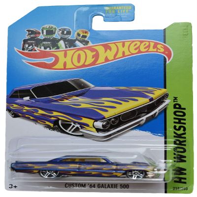 Hot Wheels Workshop Custom '64 Galaxie 500 218/250, Blue with Flames