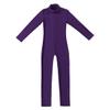 Agoky Little Girls Boys Long Sleeve Full Body Unitard Bodysuit Tight Kids Gymnastics Leotard Dance Costumes Purple 5-6 view 3