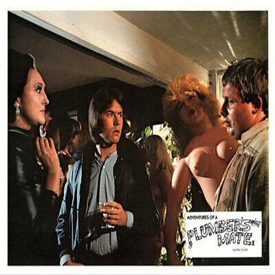 Adventures of a Plumber's Mate Original 8x10 Lobby Card Christopher Neil Scene