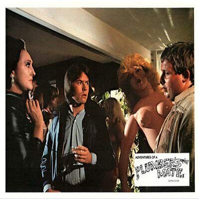 Adventures of a Plumber's Mate Original 8x10 Lobby Card Christopher Neil Scene