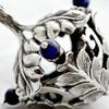 Special Sterling silver dreidel Leaf design with Hebrew words a great miracle happened there Vintage Judaica gift view 2