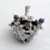 Special Sterling silver dreidel Leaf design with Hebrew words a great miracle happened there Vintage Judaica gift view 3