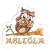 Malcolm Owl Sticker (Large, 14x9.8 inch) view 1