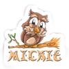 Mickie Owl Sticker (Large, 14x9.8 inch) view 1