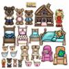 Story Time Felts Goldilocks & The Three Bears Felt Figures Flannel Board Stories (Medium) view 1