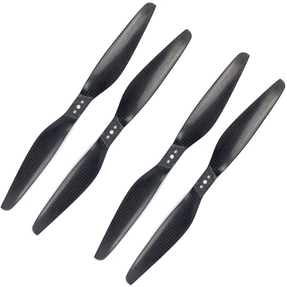 QWINOUT 8055 9055 1055 1155 1255 1355 1455 1555 3K Carbon Fiber Propeller CW CCW CF Prop Con for Multicopter Quadcopter Hexacopter for DIY Drone Kit (10 x 5.5,2 Pairs)