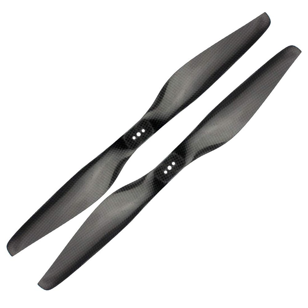 QWINOUT 8055 9055 1055 1155 1255 1355 1455 1555 3K Carbon Fiber Propeller CW CCW CF Prop Con for Multicopter Quadcopter Hexacopter for DIY Drone Kit (12 x 5.5,1 Pair)