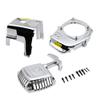 FLMLF Chrome RC Cover Kit (Pull Starter+Cylinder Cover+Side Cover+Screws) for 23CC-30.5CC Zenoah Chongyang TS ROVAN Baja Losi 5ive-T DBXL view 1