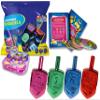 Izzy 'n' Dizzy Hanukkah Multicolor Metallic Dreidel (Pack of 10) - Medium view 1
