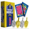 Izzy 'n' Dizzy Hanukkah Metallic Gold and Silver Dreidel (Pack of 10) - Medium view 1