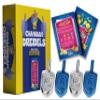 Izzy 'n' Dizzy Hanukkah Dreidels - Metallic Blue and Silver Dreidel - 10 Pack Medium view 1