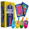 Izzy 'n' Dizzy Hanukkah Multicolored Painted Wooden Dreidel (Pack of 10) - Medium view 1