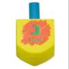 Izzy 'n' Dizzy Hanukkah Multicolored Painted Wooden Dreidel (Pack of 10) - Medium view 3