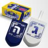 Izzy 'n' Dizzy Hanukkah Dreidels - Extra Large Blue and White Wooden Dreidel - 2 Pack view 2