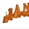 Personalized Wooden Letter Train Toy  Custom Name Train for Kids, Handmade Keepsake Gift for Birthdays, Easter Baskets, and Playrooms view 3