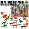 6 PACK Small Animal Figures Toys, 78 Pieces Realistic Mini Dinosaur Insect Sea Farm Reptile Wild Jungle Zoo Plastic Little Creatures Playset, Cake Topper Party Favors for Kids, Toddlers view 3