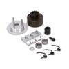 Clutch Bell Shoes Bearing 14T Gear Flywheel Assembly Kit Set Springs Cone Engine Nut for 1/8 RC Hobby Model Nitro Car HPI HSP Traxxas Axial Himoto (Silver) view 1