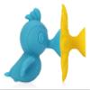 Nuby Silly Hummingbird & Flower Interactive Suction Toys with Built-in Rattle, 2 Piece, Aqua / Yellow view 2
