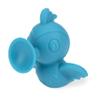 Nuby Silly Hummingbird & Flower Interactive Suction Toys with Built-in Rattle, 2 Piece, Aqua / Yellow view 3