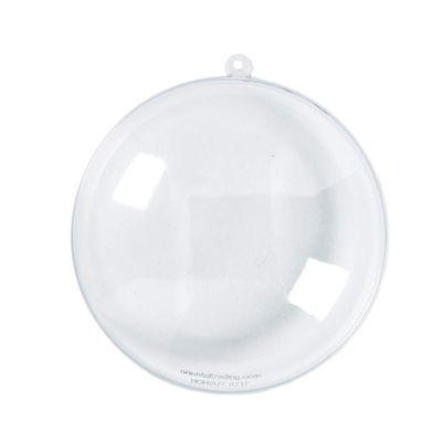 2.5" Do It Yourself Clear Disk Christmas Ornament for Kids and Home Activities