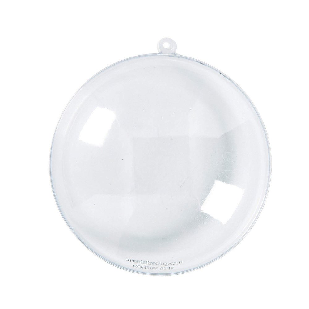 2.5" Do It Yourself Clear Disk Christmas Ornament for Kids and Home Activities