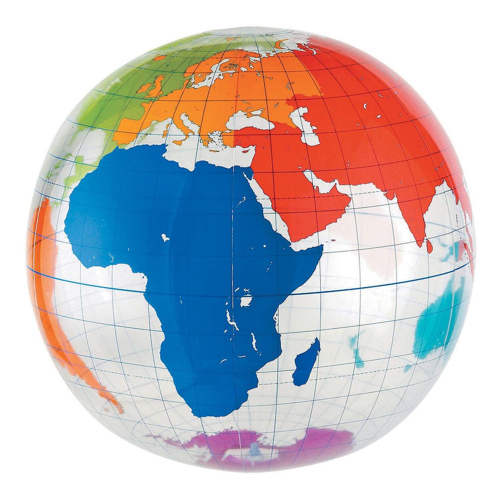 Fun Express Inflatable Labeling Globe - 1 Piece - Educational and Learning Activities for Kids