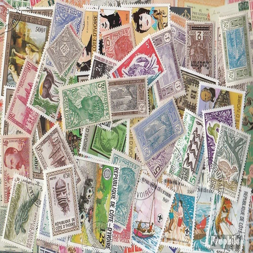The Ivory Coast 900 Various Stamps (Stamps for Collectors)