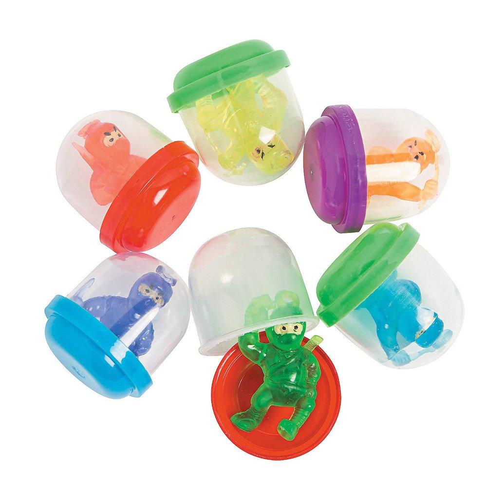 Fun Express 250 1.1 in Bulk Ninja Capsule Mix - Toys - 250 Pieces