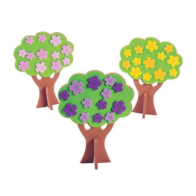3D Foam Spring Tree Craft Kit - Crafts for Kids and Fun Home Activities